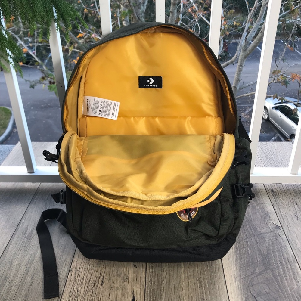 Converse StraightEDGE Backpack GreenYellow Unisex - Picture 2 of 8